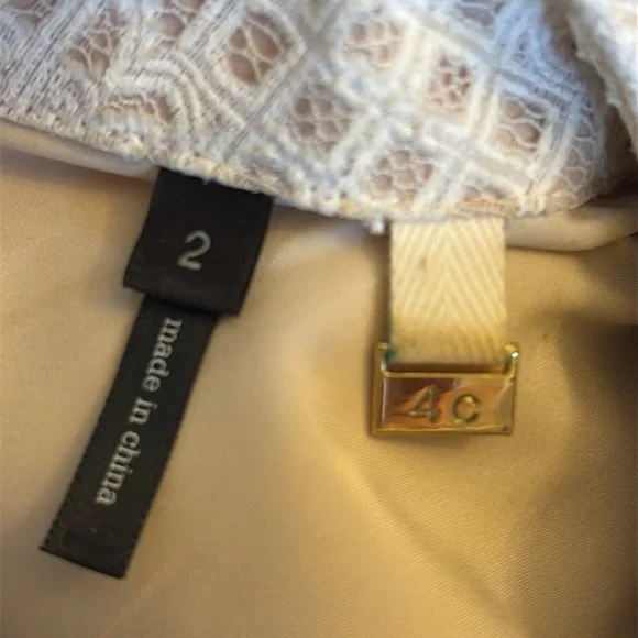 Anthropologie | White lace cap sleeve fit & flare dress - Picture 11 of 13